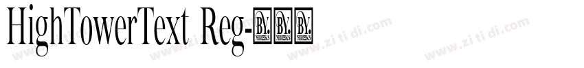 HighTowerText Reg字体转换